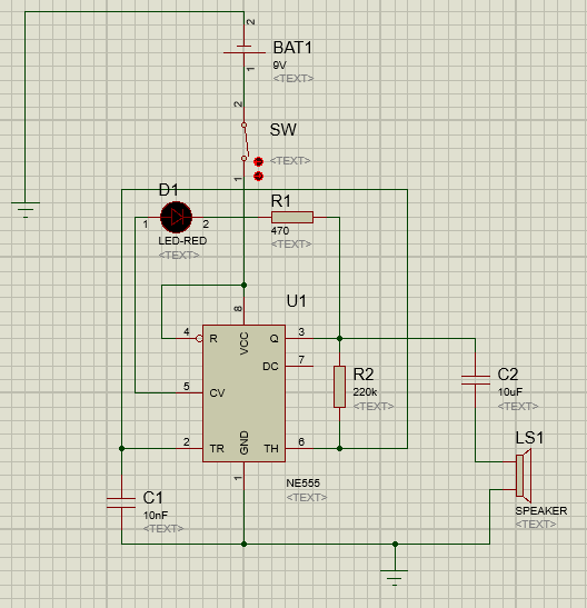 555 timer driving speaker